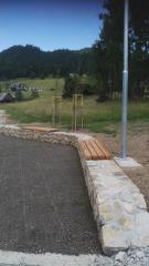 Ureditev informacijske točke ter postajališča na Gorjušah-2